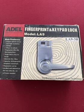 La9-3r Adel Fingerprint And Keypad Lock Model La9. Brand New Sealed In Original Packaging