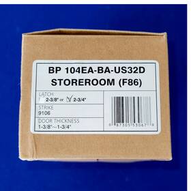 104ea-ba-us32d Advantage Bp Storeroom Lock Us32d Silver Ansi Grade 2 Reversible