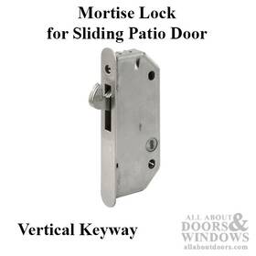 501700630 Aftermarket Mortise Lock Sliding Patio Door Vertical Key Way - Stainless Steel