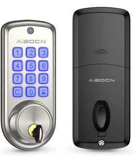 S110m Aibocn Smart Door Lock With Keypad Electronic Deadbolt Keyless