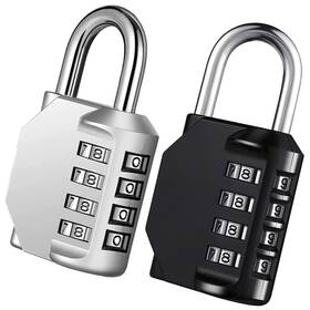 4045 Aihytu Combo Lock For Lockers 4 Digit 3.15 Inch Black&silver 1.2
