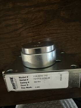 11a-5010-110 Airteq Deadbolt No Keys