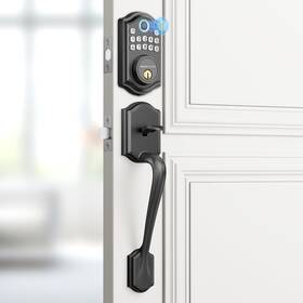 Akagear 850062274105 Keyless Entry Door Lock With Handle Set- Fingerprint Electronic Ke