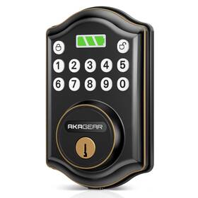 Akagear 850062274211 Keyless Entry Door Lock With Keypad - Smart Deadbolt For Front