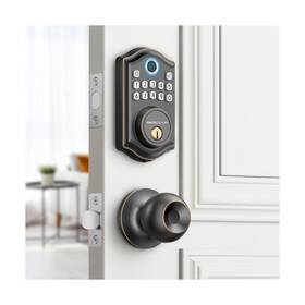 Ds10 Akagear 850062274471 Keyless Entry Door Lock Fingerprint Exterior Knob Handl... Fast Ship