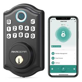 Ds10 Akagear 850062274594 Pro Keyless Entry Door Lock With Biometric Fingerprint Electronic Keypa