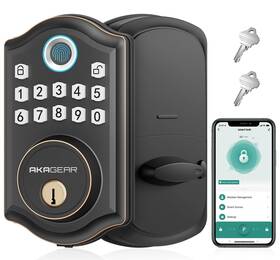 Akagear 860011770770 Keyless Entry Door Lock With App Control - Fingerprint Deadbolt