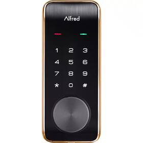 Db2-b Alfred 445002263207 Gold Smart Single Cylinder Electronic Deadbolt Lock With Key Override