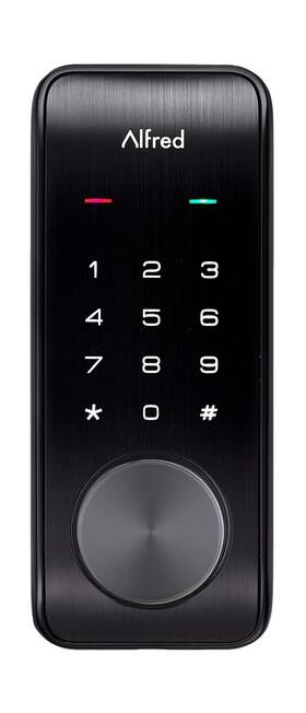 Db2-b-bl Alfred Db2-b Smart Door Lock Deadbolt Touchscreen Keypad Pin Code Key Entr