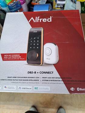 Db2w-b-gl Alfred Touchscreen Keypad Pin Key Entry Smart Door Lock Combo With Wi-fi Co