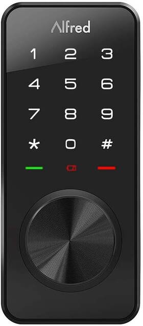 Db1-a-bl Alfred Inc. Touchscreen Smart Door Lock Keypad Pin With Bluetooth Key Entry Db1-a