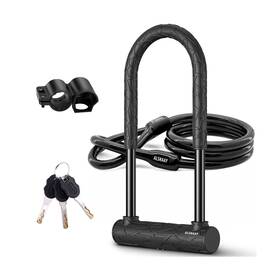 Ulock002 Alshaay 633183558763 Heavy Duty Bike U Lock - Super Strong 12 Ton Shear 20mm Shape Lo... Fast Ship