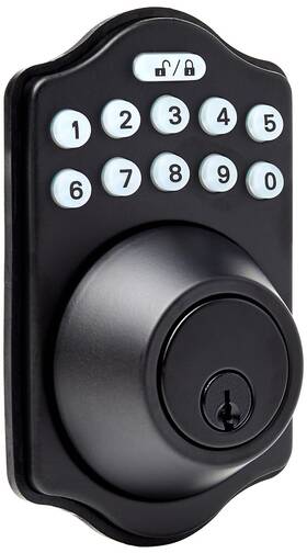 Pl14910 Amazon Basics Electronic Keypad Deadbolt Door Lock - Scratch And Dent