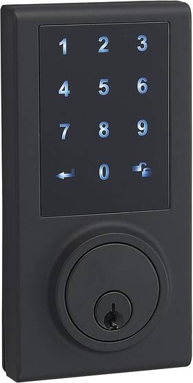 Pl2s4910 Amazon Basics Grade 3 Electronic Touchscreen Deadbolt Door Keypad Lock Matte Bla