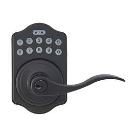 Ptq4900 Amazon Basics Electronic Keypad Entry Lever Door Lock - Matte Black