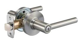 Tm20s30 Amazon Basics Contemporary Madison Door Lever - Privacy- 1 Pack Satin Nickel