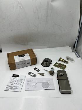 Pl10s10 Amazonbasics Amazon Basics Traditional Electronic Keypad Deadbolt Door Lock Satin Nickel