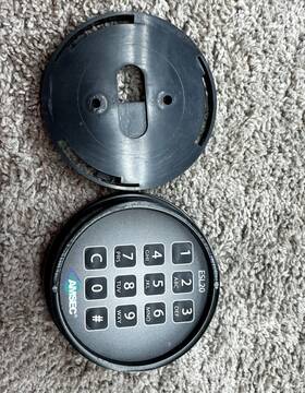 17353 Amsec Esl20 Electronic Dial And Deadbolt For Parts Or Repair