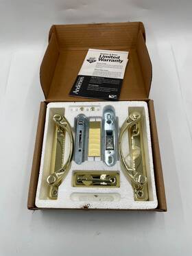 2565684 Andersen Newbury 2-panel Gliding Door Hardware Trim Set Bright Brass