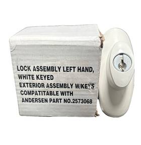2573068 Andersen Tribeca Gliding Left Handed Door Lock Assembly Missing Keys