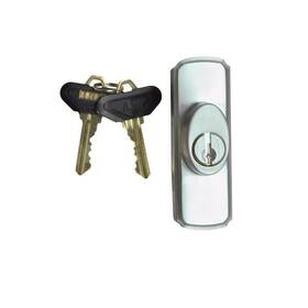 2573083 Andersen Newbury Gliding Patio Door Exterior Keyed Lock Right Hand Satin Nickel