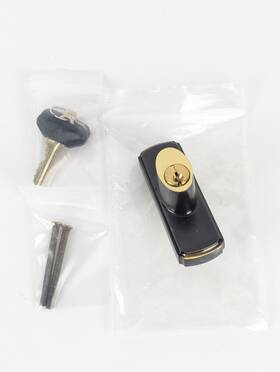 2573585 Andersen New Gliding Door Lh Exterior Keyed Lock Antique Brass Newbury Complete
