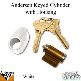2579721 Andersen Tribeca Key Cylinder For Double Doors Frenchwood Door Lock