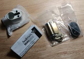 9018902 Andersen Door Keyed Cylinder With Housing Hinged Patio Albany Lock