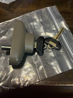 2573079 Andresen Andersen Tribeca Lock For Sliding Door Right Hand Exterior With Keys Stone