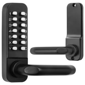Annfuz 717023009698 Single Sided Keypad Door Lock Lever Mechanical Keyless Entry With