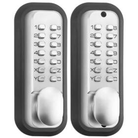 Annfuz 717326266262 100% Mechanical Keyless Entry Door Lock Knob Double-sided Keypad And Fo