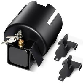 Car-tcl-01-blk Anonemoto Trailer Coupler Lock Heavy-duty Tongue For 2 Inch And 5/16