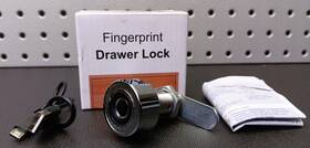 Hj-us-103 Anweller Fingerprint Drawer Lock 30mm Bn