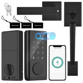 Qrl1427934496064yh Aoresac Smart Door Lock Set For Front Handle Keyless Entry V3u8