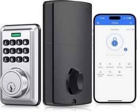 As-kl02s-sn Apestellar Built-in Wifi Fingerprint Smart Lock Keyless Entry Deadbolt Alexa And Google
