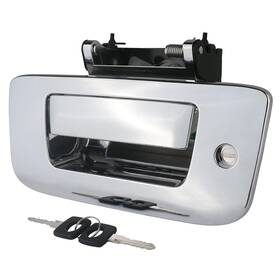 Dh037cr Apperfit Locking Tailgate Handle Latch With Bezel And Lock Cylinder Keys Chrome