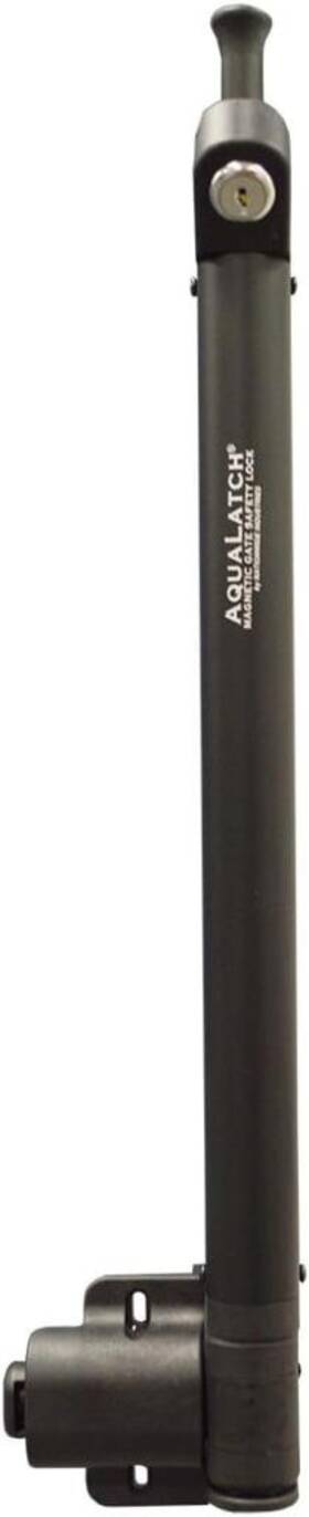 Aqua20-bk Aqualatch 20 Inch Tall Black Magnetic Pool Child Safety Gate Latch