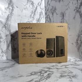 Al301k Arpha Smart Keypad Door Lock With Handle Keyless Entry Deadbolt