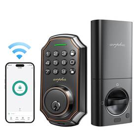 D180w Arpha Wi-fi Keyless Entry Smart Door Lock Auto Keypad Deadbolt Password App