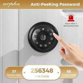 D260 Arpha Keypad Door Knob With 50 Passwords -