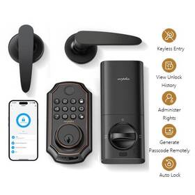 D280w Arpha H300 Fingerprint Smart Door Lock App Keyless Entry Auto Keypad With Handle