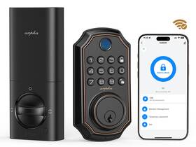 D280w Arpha Wi-fi Fingerprint Smart Door Lock Keyless Entry Keypad Deadbolt App