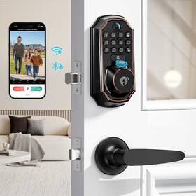 H300 Arpha D289 Video Camera Smart Door Lock Wifi App Doorbell Keyless Fingerprint Handle