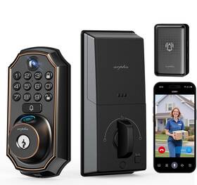 D289c Arpha 5-in-1 Wifi Video Smart Lock With Hd Camera Biometric Entry And App Control