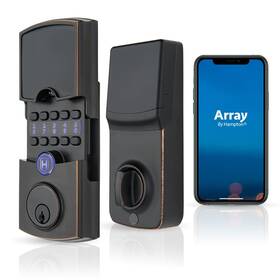 Array By Hampton 039208235815 Gen 2 Barrington Smart Lock For Front Door Tuscan Bronze - Deadbolt