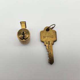 15c-us4 Arrow Lock Cylinder 15c Satin Brass Key In Knob Old Style 5 Pin Keyed Different