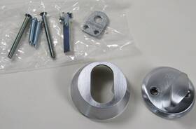 Assa Abloy 391166088272 256 Cylinder Accessory Set Thumb Turn Oval Center Chrome Satin New