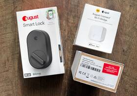 August 853984006380 Smart Lock Connect Keypad Dark Gray Brand New Ships Fast Asap