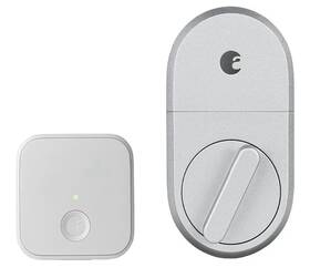 August Aug-asl-3b Smart Lock Keyless Entry Asl-3b Silver 3rd Gen. And Wireless Bridge Ac-r1