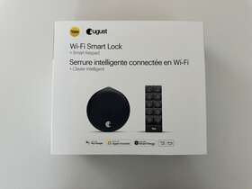Aug-sl05-ky1-g05 August New Wifi Smart Lock With Keypad Matte Black